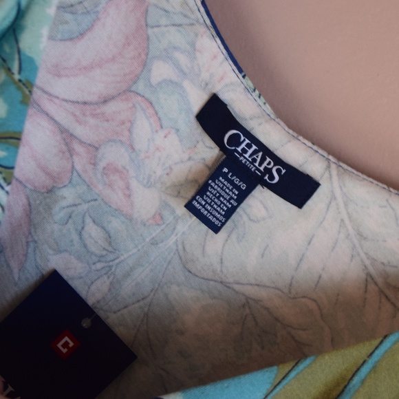 Women's Botanical Print Blouse Petite Large - Picture 4 of 4